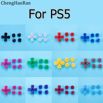 1 шт., 12 цветов, Сменные пластиковые кнопки с кристаллами, ABXY D Pad, набор ключей для ремонта контроллера PS5