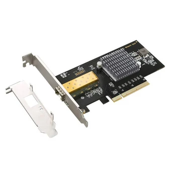 10 Гигабитная Сетевая карта PCIE Для 82599 Серверного Оптоволоконного Настольного PCI-E X8 LAN Адаптера SFP 10 Гбит Сетевая карта