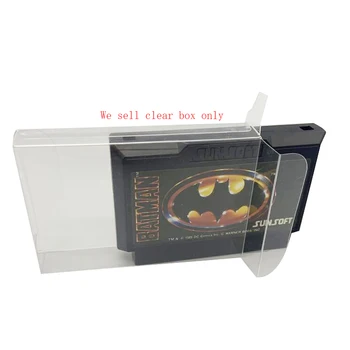 100 шт. Прозрачный пластиковый чехол из ПЭТ-пластика для F C game card Japan Edition, коробка для хранения, дисплей, коллекционная коробка
