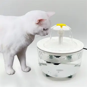 1500 мл, Автоматический фильтр для фонтанчика для кошек, USB Электрическая Чаша для питья домашних животных, дозатор для питья домашних животных, Поилка для кошек, фильтр для воды