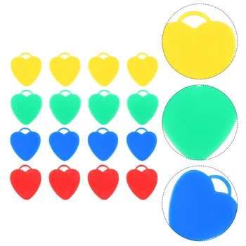 16 шт. Воздушные шары в форме сердца, Подвеска из воздушных шаров, Разноцветные Гирьки в форме сердца, Многоразовые гелиевые подвески, Пластиковый блок для вечеринок