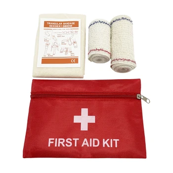 2 комплекта треугольной повязки и роликового бинта, набор для обучения оказанию первой помощи для Красного Креста