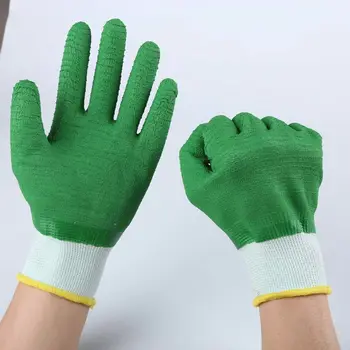 2 пары двухсторонних резиновых перчаток, страхование труда, износостойкие волнистые зерна, водонепроницаемые нескользящие рабочие перчатки для масла