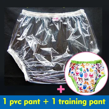 2 шт. ПВХ/ Подгузник для взрослых/штаны от недержания мочи/С принтом игрушек для взрослых/Бриджи для взрослых с подкладкой внутри/тренировочные брюки