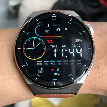 2023 Smartwatch GT3 MAX Смарт-часы Мужские Android Bluetooth Call IP68 Водонепроницаемый Фитнес-трекер для измерения артериального давления AMOLED HD Экран