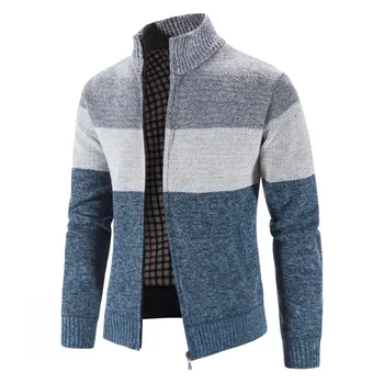 2023 Осенне-зимний мужской свитер, Модный вязаный кардиган, свитер на молнии, качественный свитер, повседневный свитер 6927