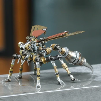 3d металлический пазл, модель Осы, Механическая стрекоза, насекомое-светлячок, сделай сам, Детские развивающие игрушки для взрослых, детские подарки