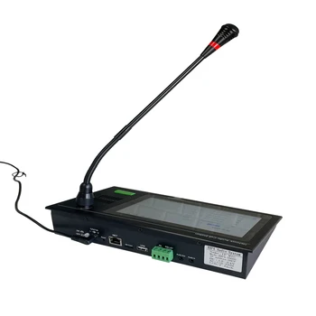 7-10-дюймовый IP-сетевой микрофон внутренней связи, полный комплект системного усилителя мощности, динамик, терминальное оборудование внутренней связи