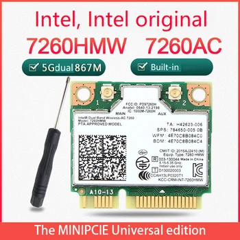 7260AC Беспроводная Сетевая карта 7260HMW 1200 М 5G Двухдиапазонная Гигабитная Сетевая карта Bluetooth4.0 MINI PCIE Wifi Адаптер