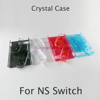 8 комплектов для игровой консоли NS Nintendo Switch, прозрачный хрустальный чехол, защитный кожух