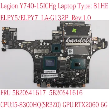 81HE Для Lenovo Legion Y740-15ICHg Материнская плата ELPY5/ELPY7 LA-G132P FRU 5B20S41617 5B20S41616 i5-8300HQ RTX 2060 6G