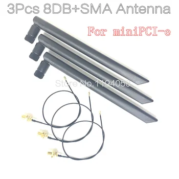 8DB antenas + SMA антенна WIFI 3G 4G miniPCI-E карта антенна DELL ASUS ACER 7260HMW BCM94352HMB RTL8822 6235AN