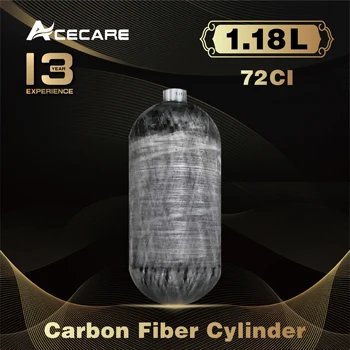 Acecare 72Ci 1.18L DOT Бутылка для Дайвинга из Углеродного Волокна Высокого Давления 4500Psi Воздушный баллон Доставляется напрямую Из США