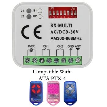 ATA PTX4 (СИНИЙ) ATA PTX4 (розовый) ATA TX5 Приемник гаражных ворот частотой 300-868 МГц