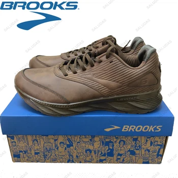 Brooks Levitate 6, Мужские повседневные кроссовки из натуральной кожи, Водонепроницаемая Удобная обувь для ходьбы, Уличные кроссовки для мужчин