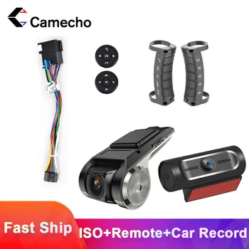 Camecho 2 Din Автомобильный Радиоприемник Android Автомобильный Мультимедийный Плеер Разъем Кабеля Управления Рулевым Колесом Для VW Toyota Nissan