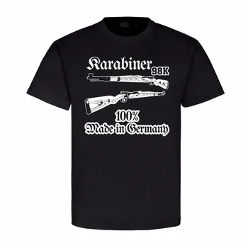 Carbiner 98K Украшение Оружие Немецкий Снайпер Футболка из 100% Хлопка с круглым вырезом Летняя Повседневная Мужская футболка с коротким рукавом Размер S-3XL
