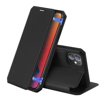 Duxducis Pu Кожаный чехол для Iphone 12 Pro XS X Coque, Роскошный тонкий чехол-бумажник с откидной крышкой, чехлы для телефонов для Iphone Xs