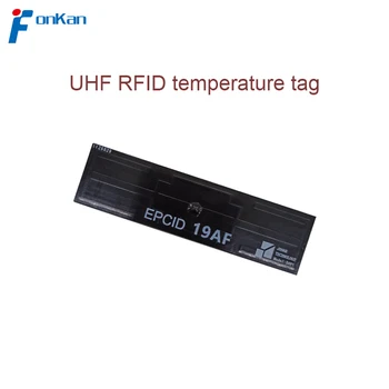 FONKAN 860-960 МГц UHF RFID Полностью пассивный датчик температуры, наклейка, бирка для логистики холодовой цепи
