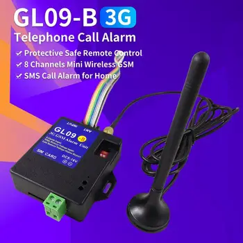 GL09-B GSM Сигнализация Телефонный Звонок Сигнализация Защитный Безопасный Пульт Дистанционного Управления 8 Каналов Мини Беспроводная GSM SMS Сигнализация Вызова для Дома