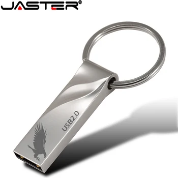 JASTER новый флэш-накопитель USB 2,0 mini memory stick металлический флеш-накопитель 4 ГБ 8 ГБ 16 ГБ 32 ГБ 64 ГБ U-диск модный подарок с логотипом на заказ