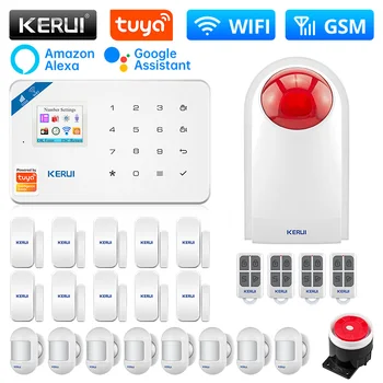 KERUI W181 WIFI GSM Сигнализация Tuya Smart APP Пульт Дистанционного Управления Центральным Блоком Сигнализации Сирена