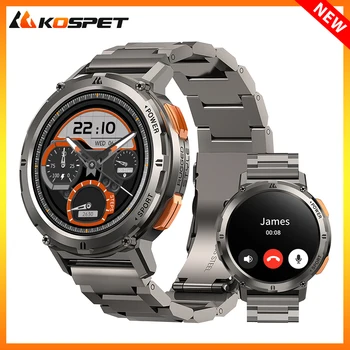 KOSPET Tank T2 Смарт-Часы Для Мужчин Bluetooth Call AMOLED AOD Smartwatch Фитнес-Трекер 70 Спортивных Режимов Мужские Водонепроницаемые Часы