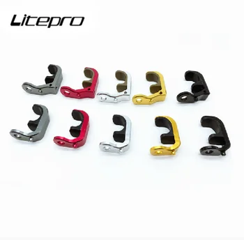 Litepro Складной Велосипед из сплава Multi-S E-buckle, Передняя вилка, E-крюк, BMX Велосипед, Подвесная Пряжка, Запчасти для велосипеда Brompton