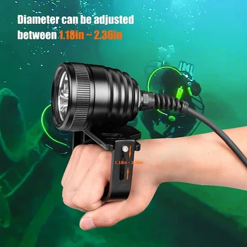 Odepro WD70 3000 Люмен Фонарик для подводного плавания DIV10 Diving Light Torch Мощные светодиодные фонари Перезаряжаемый фонарь для погружения