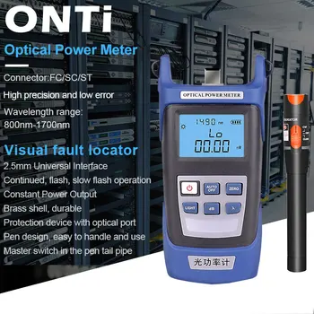 ONTi Волоконно-оптический набор инструментов FC/SC Разъем VFL OPM Оптический Измеритель мощности Лазерный источник и Визуальный Локатор неисправностей 1/10/20/30 МВт 5-30 км