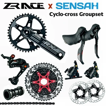 SENSAH SRX PRO 1x11 Speed, набор дорожных групп 11s, переключатель скоростей R / L + задние переключатели передач + цепной тормоз ZRACE, велокросс для гравийных велосипедов
