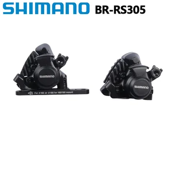 Shimano RS305 Тормоз Плоское Крепление Передняя Сторона Задняя Одна Пара Механических Дисковых Тормозов Для дорожного Велосипеда BR-RS305 Задний Суппорт Черный