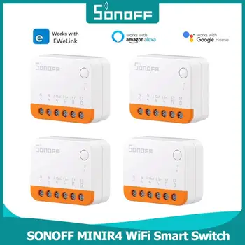 SONOFF MINIR4 WiFi Smart Switch Mini Extreme Relay 2 способа управления Переключателем 