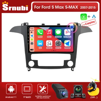 Srnubi Android 11,0 Автомобильный Радиоприемник для Ford S Max S-MAX 2007-2015 Мультимедийный Видеоплеер 2Din 4G GPS Навигация Carplay Головное устройство