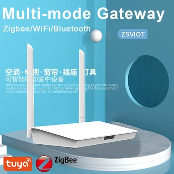 Tuya Zigbee Gateway Концентратор Zigbee 3.0 Bluetooth шлюз с разъемом сетевого кабеля Проводное подключение Интеллектуальное управление жизнью