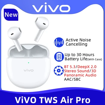 VIVO TWS Air Pro Настоящие Беспроводные Наушники Bluetooth 5.3 Беспроводные Наушники С активным Шумоподавлением 30 часов Автономной работы Для Vivo X90