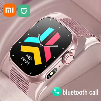 Xiaomi Mijia Новые Умные Часы Для Женщин, Водонепроницаемые 2,01, Большой Экран, Bluetooth-вызов, Спортивные, Контроль Температуры тела, Подарок