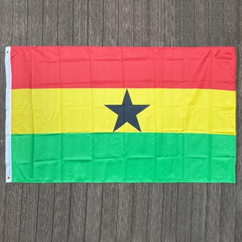 xvggdg Флаг Ганы 150x90 см, национальные флаги из полиэстера, супер-Поли флаг Ганы, баннер