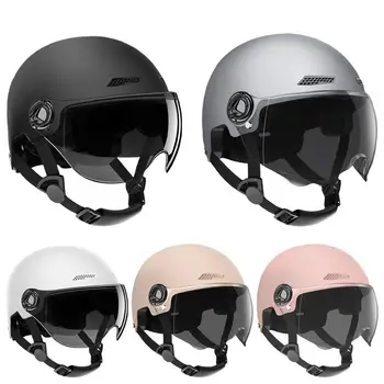 Авто 3C Сертифицированный шлем для электромобилей Для мужчин и женщин Мотоциклетный Four Seasons Универсальный шлем Солнцезащитный Полуошлем Расходные материалы