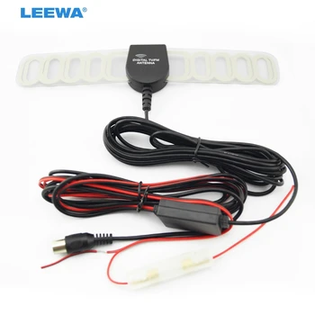 Автомобильная активная антенна LEEWA IEC со встроенным усилителем для цифрового телевидения #CA954