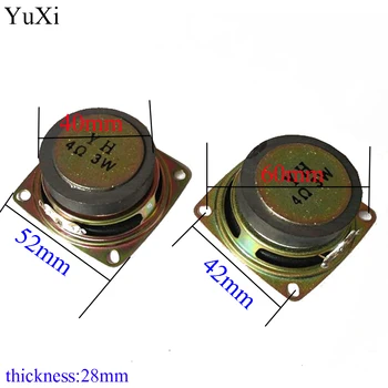 Акустический динамик YuXi 4R 3W 40 мм динамик 52 мм Внешняя магнитная черная шляпа с искусственным краем