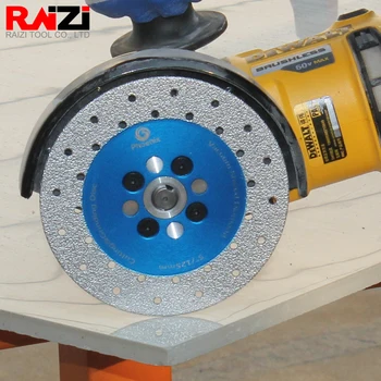 Алмазный вакуумный паяный режущий и шлифовальный диск Raizi 100/115/125 мм для гранита, мрамора, двухстороннего пильного диска по камню