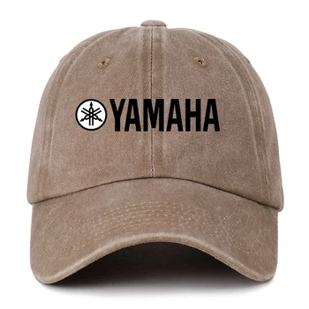 Бейсболка Yamaha из цельного выстиранного денима, Винтажная хлопковая спортивная шапка Унисекс, мягкий верх, Дышащие Универсальные солнцезащитные кепки