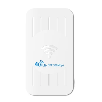 Беспроводной маршрутизатор 4G Поддерживает Источник питания POE со слотом для SIM-карты на открытом воздухе 300 Мбит/с, 4G CPE (EU Plug)