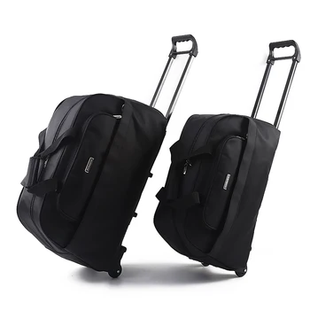 Большой дорожный чемодан на колесиках Для мужчин И женщин, износостойкая спортивная сумка, Складная нейлоновая тележка, ручная кладь X5