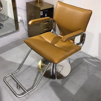 Винтажное кресло для укладки волос, вращающееся в парикмахерском салоне, Профессиональное вращающееся кресло, подставка для ног для педикюра, мебель для салона Sillon Pedicura LJ50BC