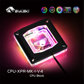 Водяной блок процессора Bykski для INTEL LGA1150 1151 1155 1156 /2011 2066 / Водяной радиатор с охлаждением LGA 1700 1200 CPU-XPR-MK-I-V4