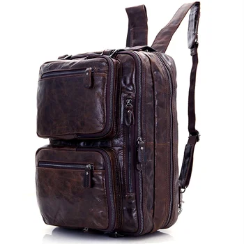 Высококачественный Рюкзак из 100% натуральной кожи, Мужской дорожный рюкзак, школьная сумка из натуральной кожи, сумка для выходных, новинка 2016 M039#