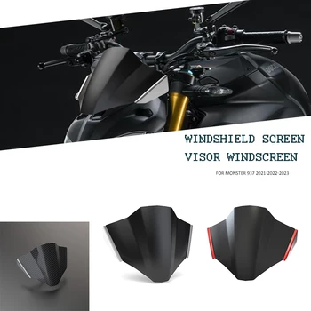 Для Ducati Monster 937 2021 2022 2023 Аксессуары для мотоциклов Обтекатель Переднего лобового стекла Ветровые дефлекторы Козырек ветрового стекла