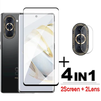 Для Huawei Nova 10 Стеклянная 3D изогнутая защитная пленка для экрана Для Huawei Nova 10 Pro Из закаленного стекла, пленка для объектива Huawei Nova 10 9H, 6,67 дюйма